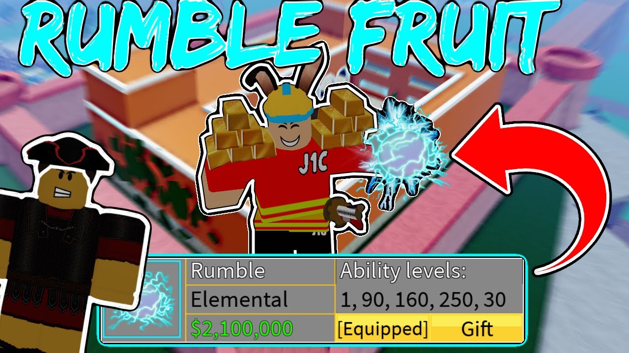 Como conseguir uma RUMBLE no blox fruits. How to get a RUMBLE in blox fruits  