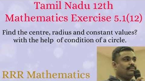 Class-12/Two Dimensional Analytical Geometry/Find the center & radius of the circle?