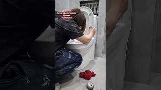 установка чистовой сантехнику  #asmr #plumbing