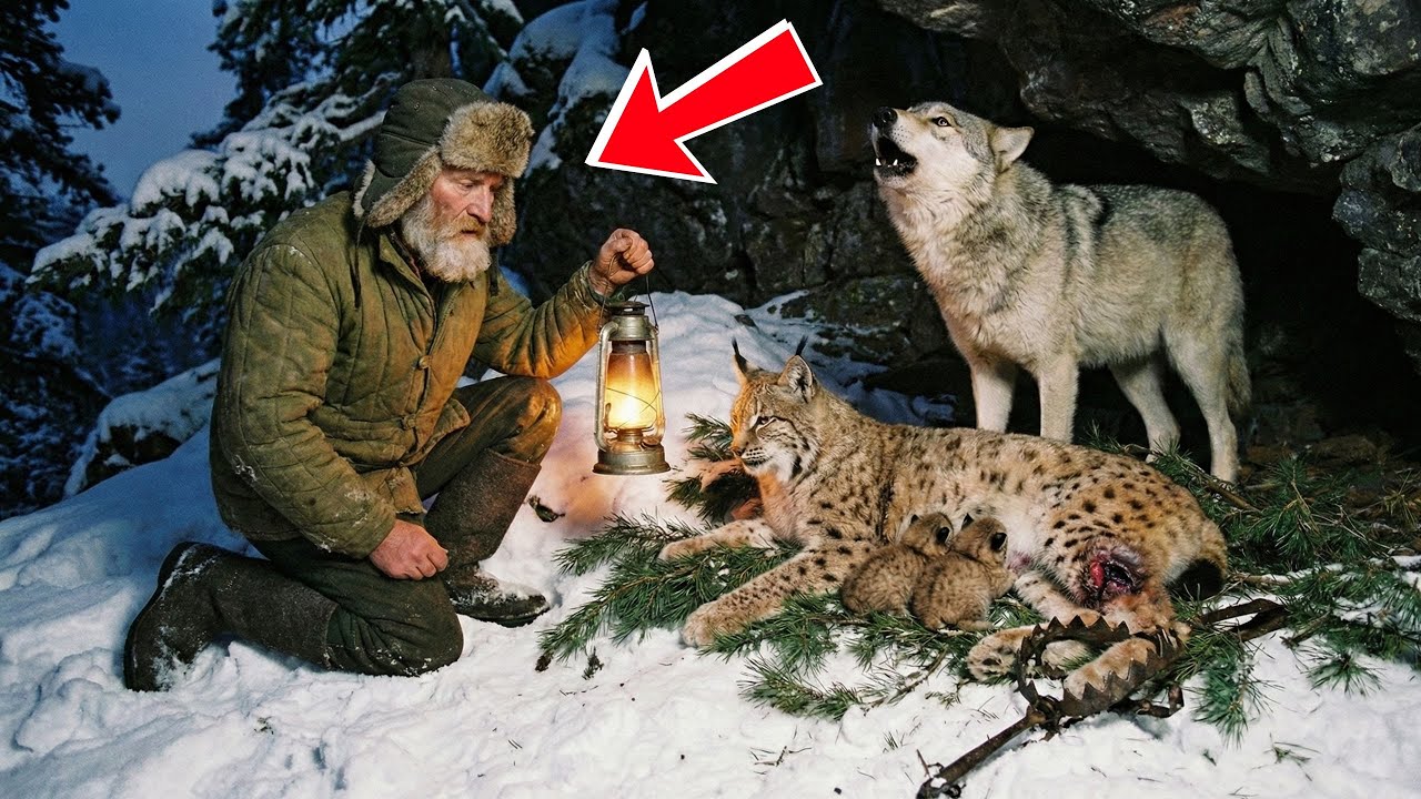Волк привел человека к умирающей рыси. Эта история докажет вам, что у животных есть душа.