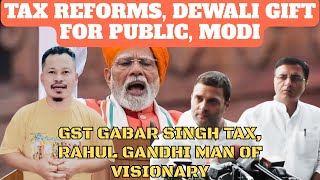 Tax Reforms Dewali Bonanza Pulicna Dewali Gift Ongen, Pm Modi Refar Marak18