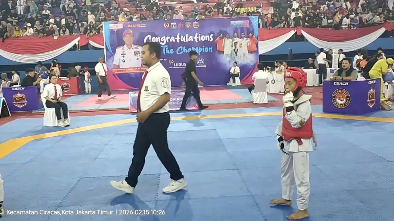 Liga Taekwondo DKI 12 semi final, Lionel Red win 💪#taekwondo #martialarts #sports #trending 