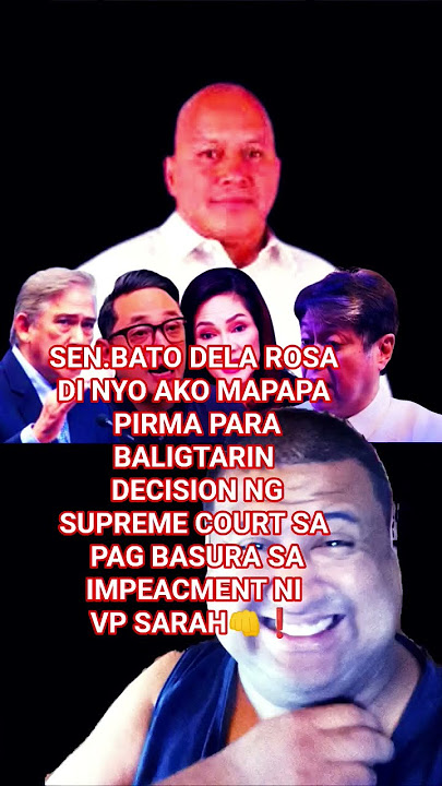 BATO HINDI NYO AKO MAPAPAPIRMA❗#vpsara #philippines #duterte #ofwlife #batodelarosa