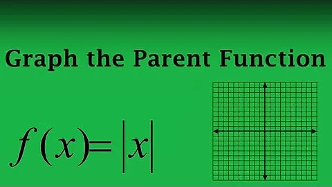 How to Graph the Parent Function of Absolute Value of x