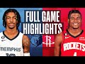 GRIZZLIES at ROCKETS | NBA FULL GAME HIGHLIGHTS | October 21, 2022