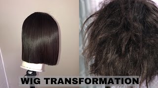 HOW TO: Revive your Human hair wig | WIG TRANSFORMATION screenshot 5