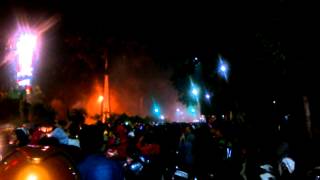 Suasana Malam Tahun Baru di Tugu Kujang, Bogor