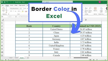 How to Change Border Color in Excel (Make Your Data POP!)