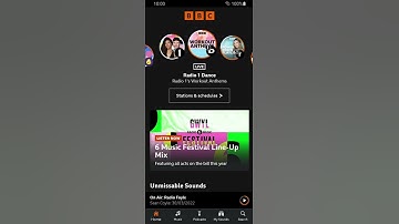 New BBC logo on Sounds app