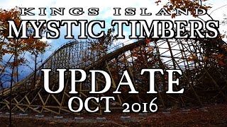 Kings Island MYSTIC TIMBERS UPDATE - Oct 30, 2016
