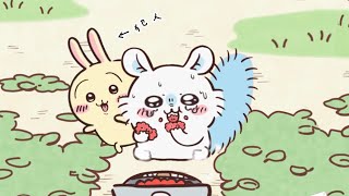 【ちいかわMAD】うさぎにイタズラされるモモンガとちいかわ