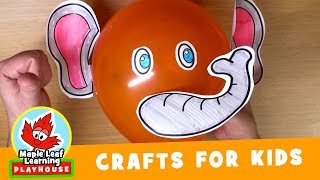 Balloon Elephant Craft for Kids | Maple Leaf Learning Playhouse screenshot 1