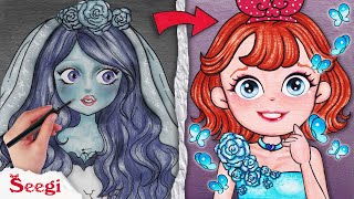 CORPSE BRIDE Foot Plastic Surgery | Stop Motion Paper by Seegi Channel