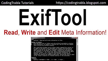 How to install ExifTool 11.10 metadata editing tool on Windows 7 byAO