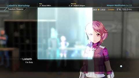 Sword Art Online Fatal Bullet How to transform weapon chips to %100 of the value