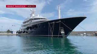 Il superyacht AQUILA (85 metri) avvistato a Genova