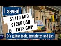 Eight DIY guitar making tools, templates and jigs to save money!