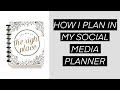 How I Plan In My Social Media Planner // Planner Setup // Plan With Me