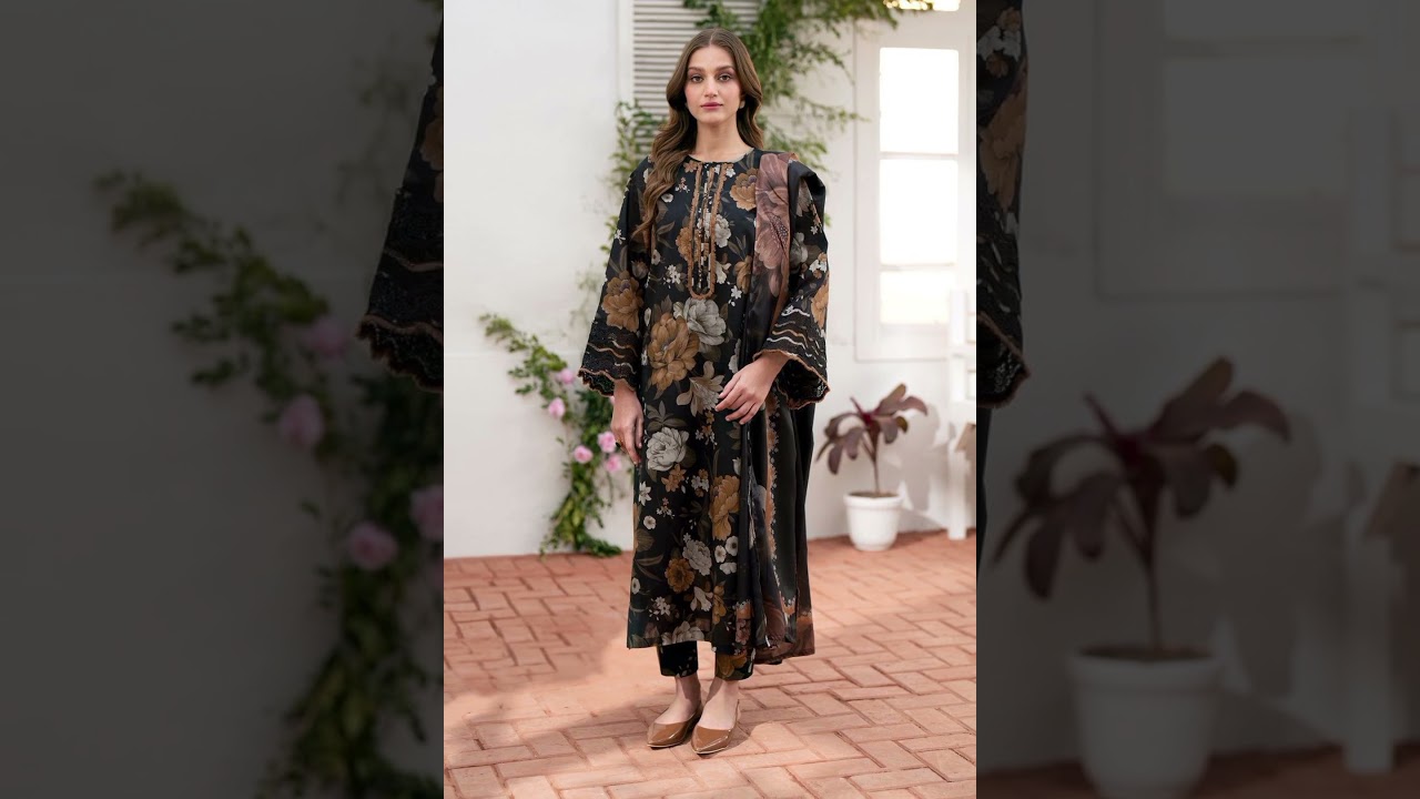 Most viral original brand new design 3piece unstticed dresses 