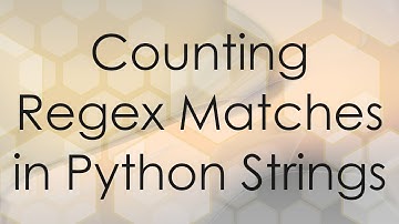 Counting Regex Matches in Python Strings