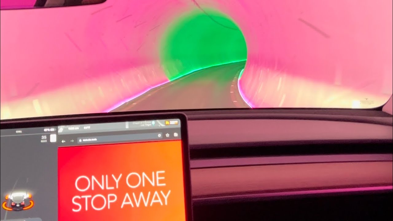 Taking Elons Tesla Loop tunnel under the Las Vegas strip. It’s only 5 and takes one minute