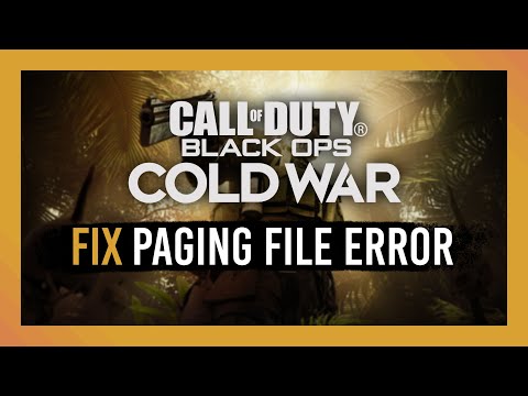 Fix Cold War Page File Error (Out of memory Error) | Multiple Solutions Full Guide