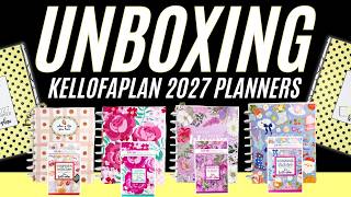 Unboxing & Flip Thru | NEW Kellofaplan 2027 Planners & Sticker Books!!