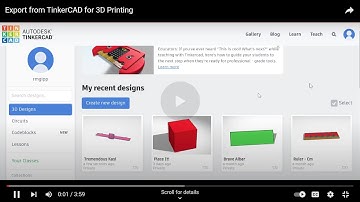 Export TinkerCAD Files