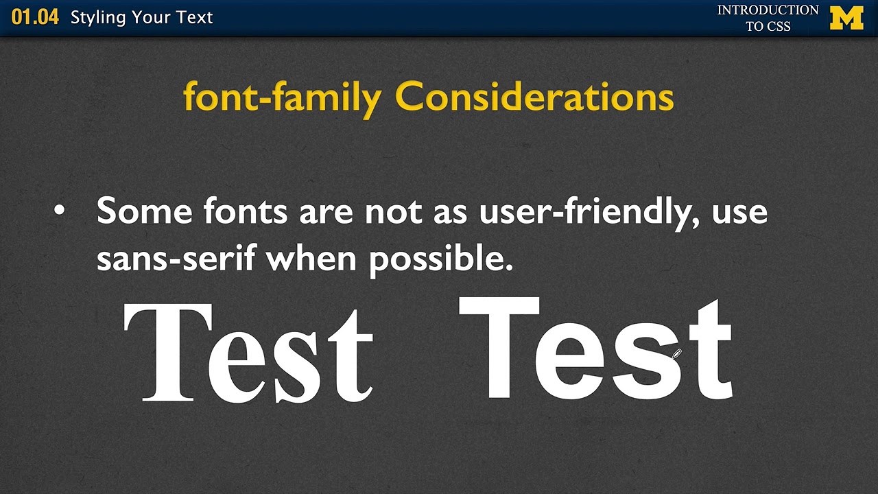 CSS Styling Text - YouTube