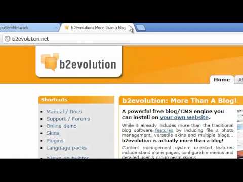 Update Tutorial installation b2evolution