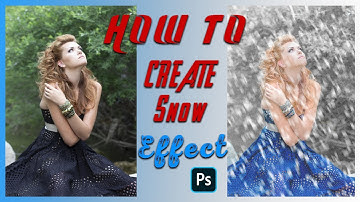 How to create Winter Snow effect in Photoshop / Photoshop Tutorial #snoweffect #photoshop #editing