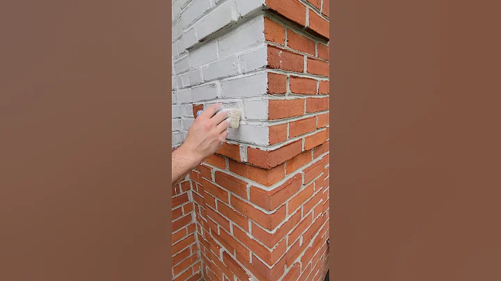 Limewashed Brick Transformation #theshopprojects #diy #shorts #asmr #limewash #painting