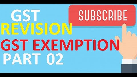 GST Exemption 02  II GST Full REVISION II Abhinav Jha CA CS Videos