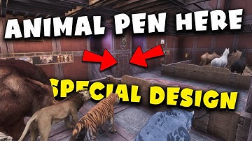Animal Pen Mansion | Special Design | How to Place an Animal Pen in the Base? | Conan Exiles