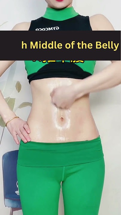 Four Massage Steps Give You Trimmed Belly  #weightloss #massage #shorts