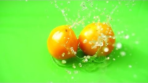 Falling of Tomatoes in Water | Stock Footage - Videohive