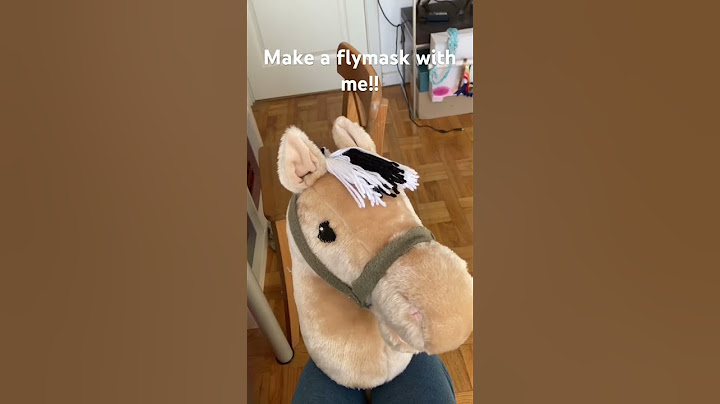 Make’ing a flymask, to my hobby horse!! -what it is(the song)- #hobbyhorse