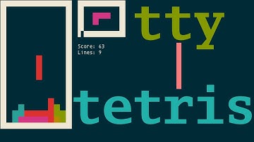 tty-tetris, not ncurses-based