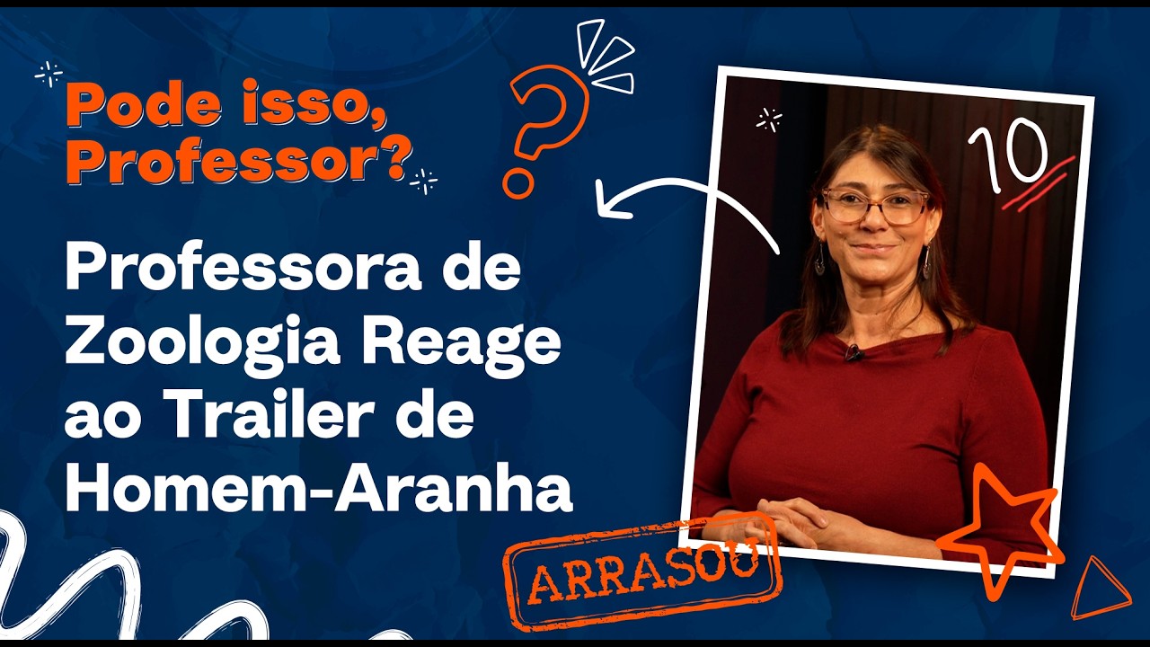 Professora de Biologia REAGE ao trailer de Homem-Aranha: Um Novo Dia | Pode Isso, Professor?