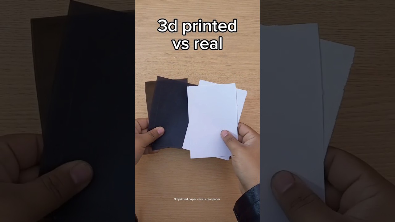 Paper Face-Off: 3D Printed vs. Real! Origami, Cutting, and Wetness Tests Revealed #shorts #3dprint