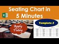 How to Create Automatic Seating arrangement in Microsoft Excel for College and school exams