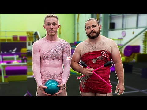 Men try 'Rhythmic Gymnastics'