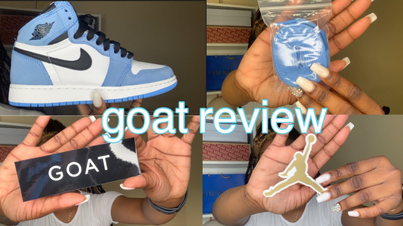GOAT REVIEW: Shipping , Prices , Shoe Quality , etc . ( Jordan 1s University Blue ) 2021