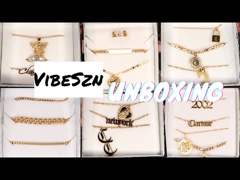 VIBESZN UNBOXING | AFFORDABLE & TRENDY JEWELRY + Try-On