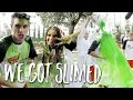 HE GOT SLIMED AT KIDS CHOICE AWARDS