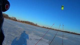 Kite sledding