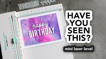 Mini Laser Level for Cardmaking? Have you seen this thing?