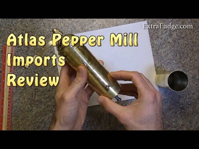 Atlas Brass Mill- 8 Inch Pepper Grinder