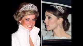 Princess Diana Jewels On Catherine Duchess Of Cambridge & How She Wears Royal Family Gems.