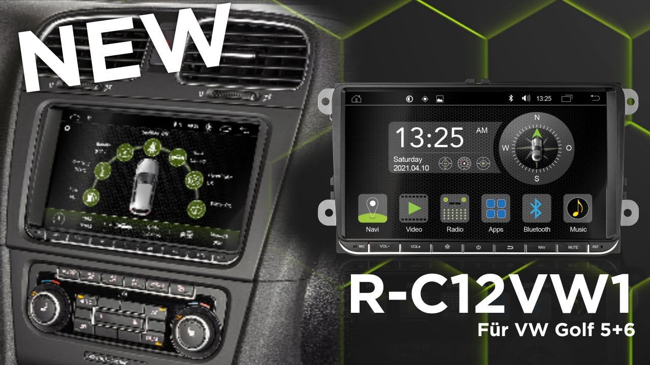 Radical R-D111 1-DIN Android Infotainer mit 10.1“ Bildschirm